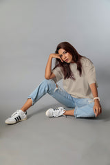 Relaxed crew (100% Cotton oversized tshirt)