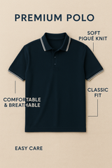 Solo Formali X Todo Basique Luxe Polo (100% Mercerised Cotton collared tshirt)