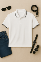 Solo Formali X Todo Basique Luxe Polo (100% Mercerised Cotton collared tshirt)