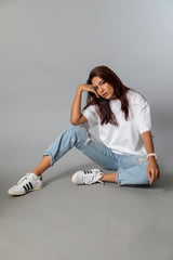 Relaxed crew (100% Cotton oversized tshirt)