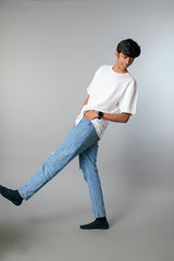 Relaxed crew (100% Cotton oversized tshirt)