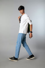 Extended crew (100% Cotton full sleeves tshirt)