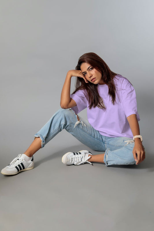 Relaxed crew (100% Cotton oversized tshirt)