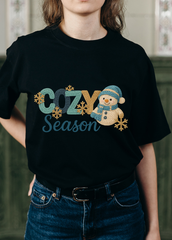 Crochet Print Relaxed crew (100% Cotton oversized tshirt)