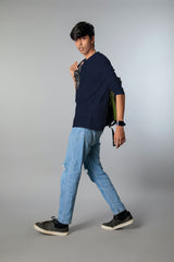 Extended crew (100% Cotton full sleeves tshirt)