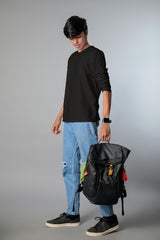 Extended crew (100% Cotton full sleeves tshirt)