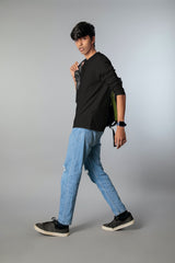 Extended crew (100% Cotton full sleeves tshirt)