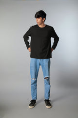 Extended crew (100% Cotton full sleeves tshirt)