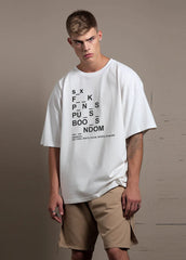 Printed Pun Intended Oversized T-shirt (100% Cotton oversized tshirt)