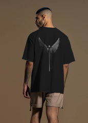 Printed Angel of Death Oversized T-shirt (100% Cotton oversized tshirt) (Copy)