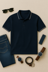 Solo Formali X Todo Basique Luxe Polo (100% Mercerised Cotton collared tshirt)