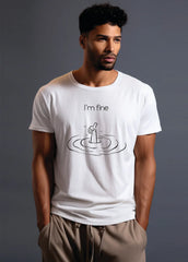 I'm Fine Core Crew (100% Cotton round neck tshirt)