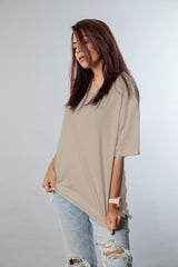 Relaxed crew  (100% Cotton oversized tshirt)