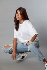 Relaxed crew  (100% Cotton oversized tshirt)