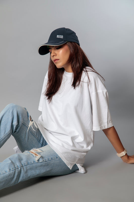 Relaxed crew  (100% Cotton oversized tshirt)