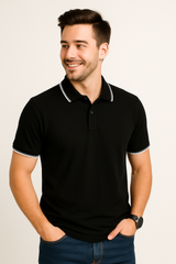 Solo Formali X Todo Basique Luxe Polo  (100% Mercerised Cotton collared tshirt)