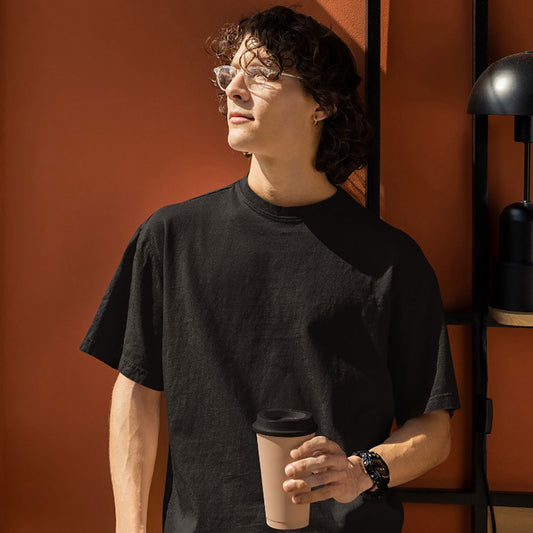 Relaxed crew  (100% Cotton oversized tshirt)