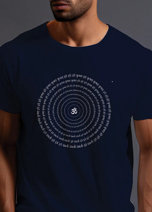 White Om Core Crew (100% Cotton round neck tshirt)