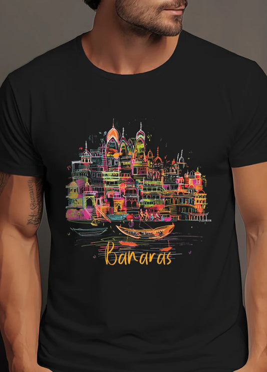 Banaras Assi Ghat Core Crew (100% Cotton round neck tshirt)