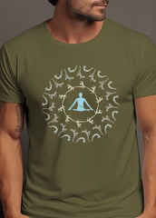 Yoga Surya Namaskar Core Crew (100% Cotton round neck tshirt)