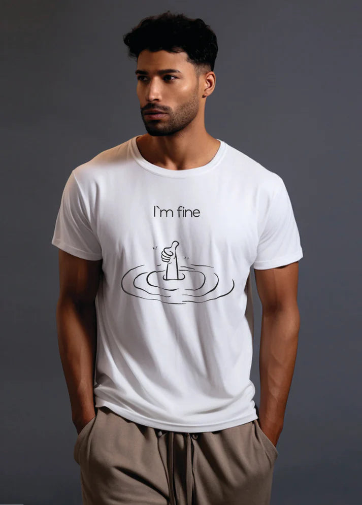 I'm Fine Core Crew (100% Cotton round neck tshirt)
