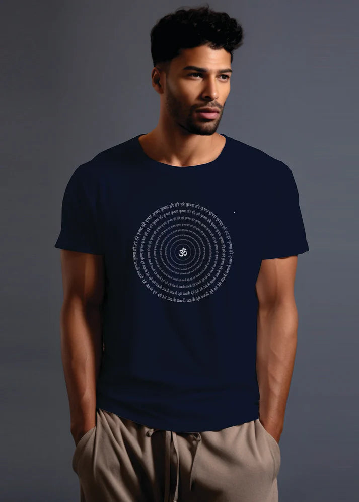 White Om Core Crew (100% Cotton round neck tshirt)